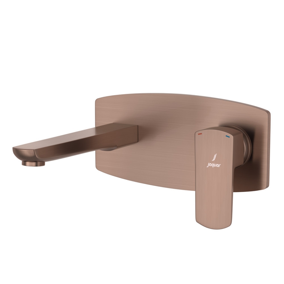 Single Lever Basin Mixer Wall Mounted - Antique Copper